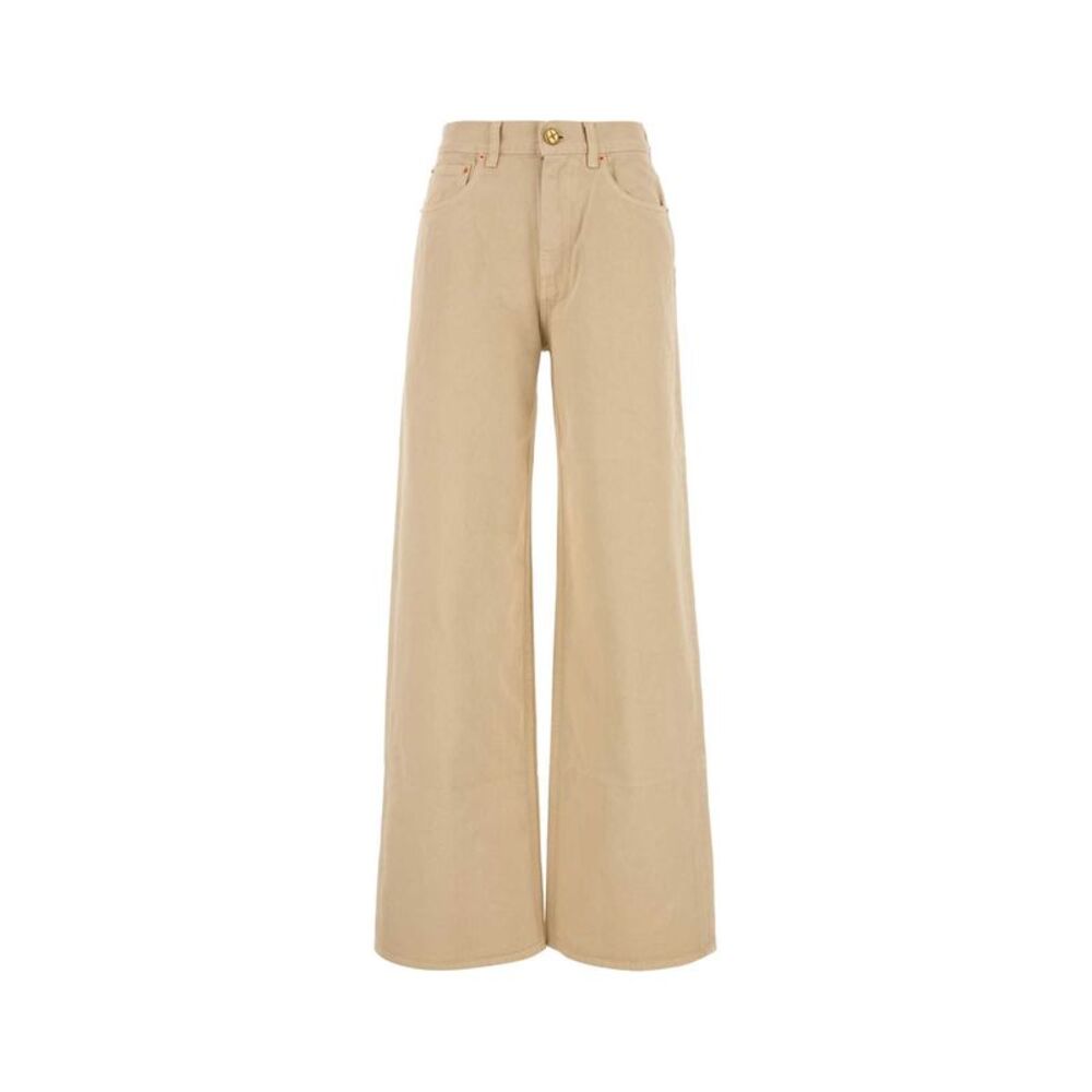 Blaze Women Beige Denim Nariida Wide-Leg Jeans